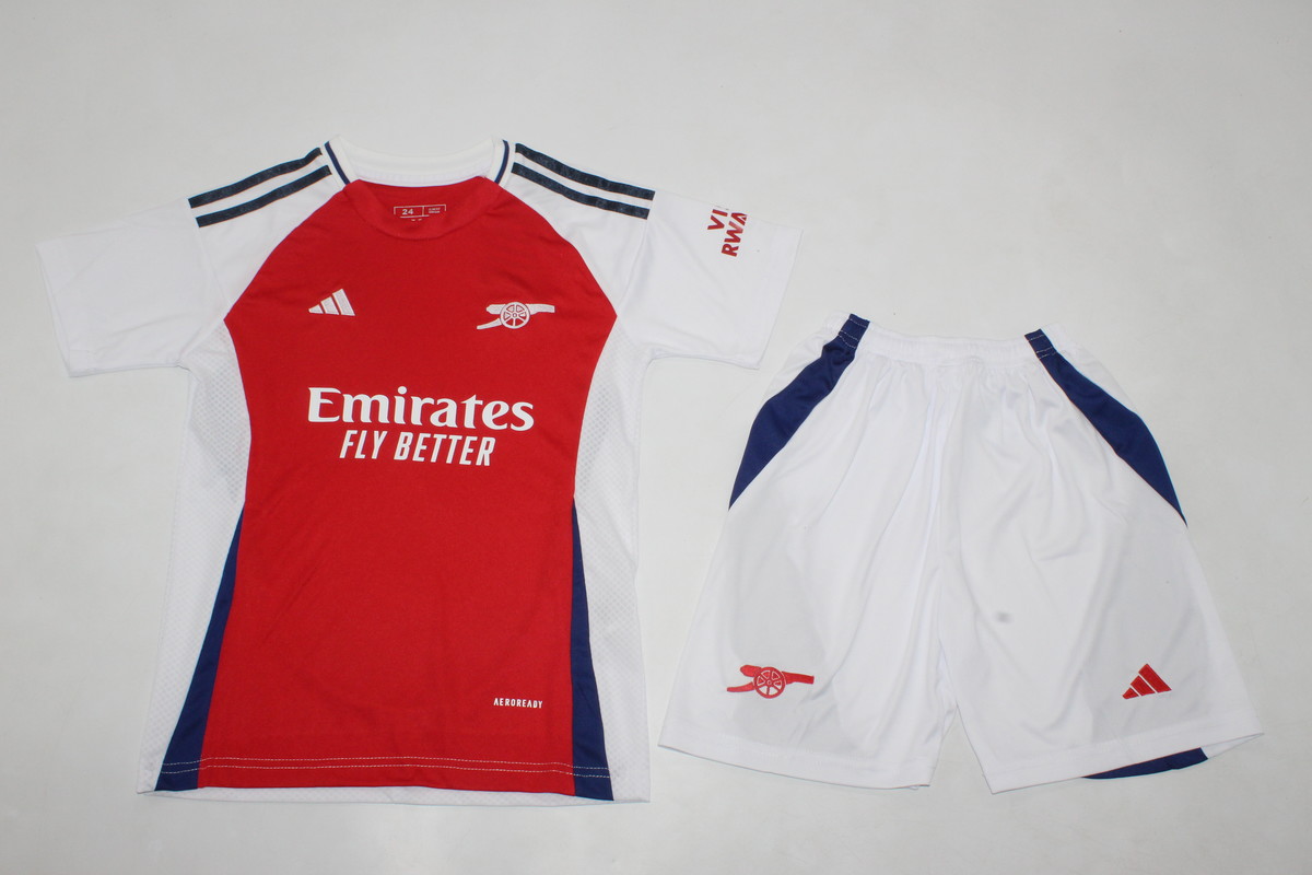 Kids-Arsenal 24/25 Home Soccer Jersey